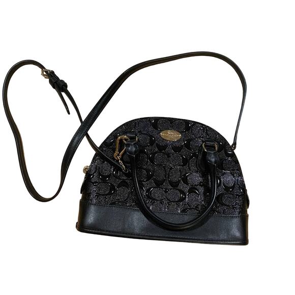 Coach Mini Sierra Satchel Signature Leather Purse - Picture 1 of 6